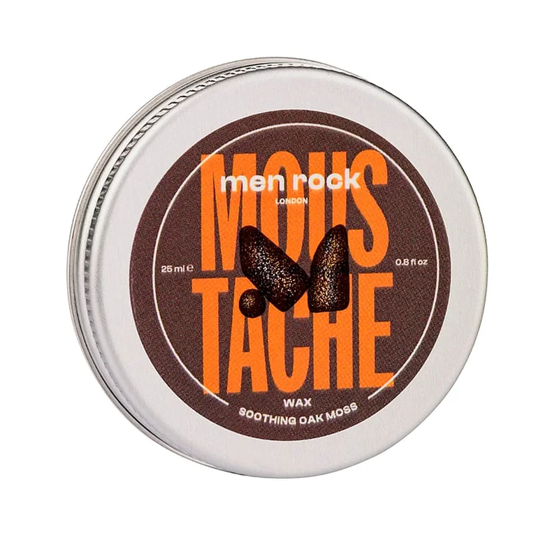 MenRock Soothing Moustache Wax Oak Moss 25 ml, Mænd, Skægpleje, Skægvoks