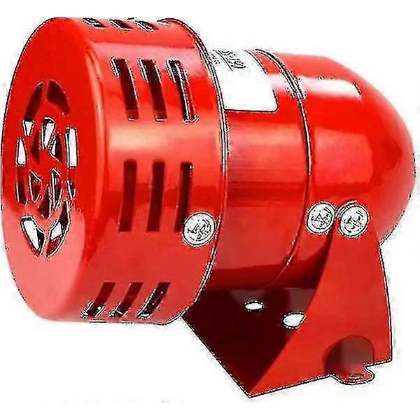 Kryp Siren Alarm 220V Kraftfull Utomhussiren Alarm 120db Röd Motor Trådsiren Metallhorn Industri Båt Alarm Ruikalucky