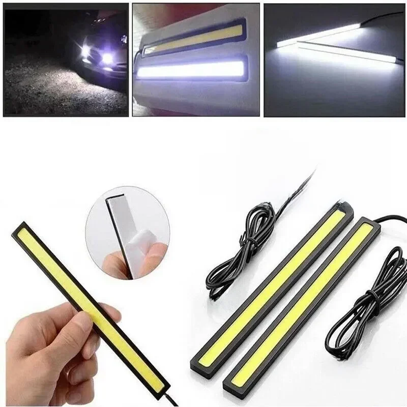 AliExpress - 2 stücke 17 cm Universelle Wasserdichte Tagfahrlicht COB Nebel Lampe Auto Styling Led Tag Licht DRL Lampe Nebel bar Lampe Streifen 