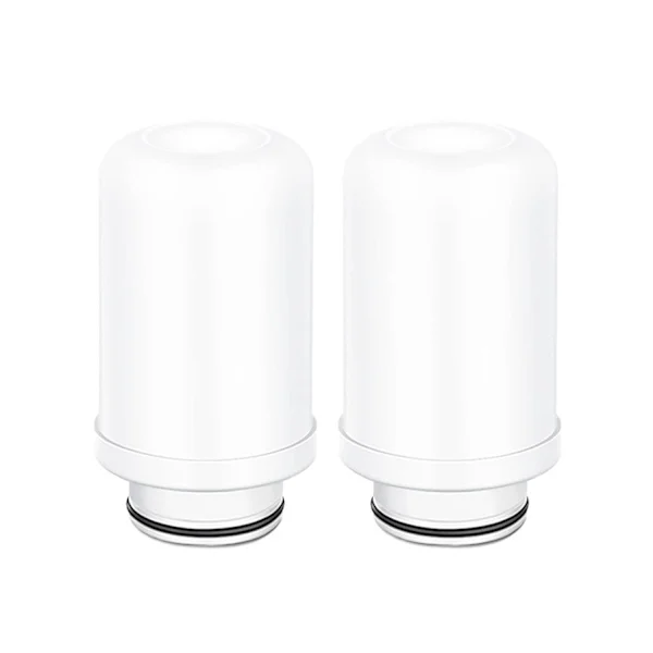 Water Filter Replacement Cartridges, Ceramic Filter Replacement, Faucet Filtration System, Activated Carbon Filter, (Ceramic Filter Cartridge x 2)