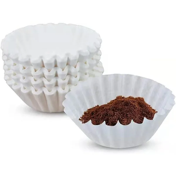 1-4 kopper kaffefilter hvidt papir, kaffemaskine og drypkaffemaskine Junior kurv stil, klorfrit kaffefilter, 50 stk.