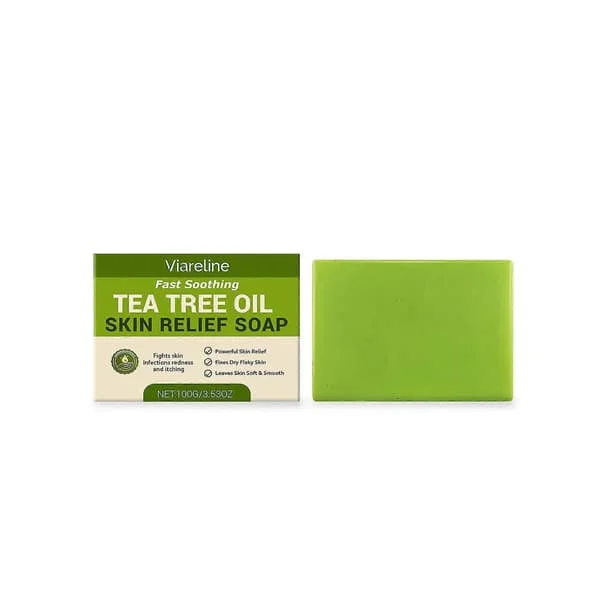 Tea Tree Sæbe Svampedræbende Antibakteriel Behandling til Ansigt & Krop Akne, Fodsvamp, Tinea, Follikulitis Ringorm Skridtsvamp