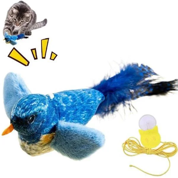Kattleksaker - Kattleksaker med kattmynta - Inomhus kattleksak Pouncbird