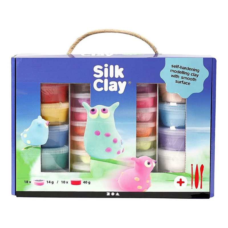 Creativ Company Silk Clay Crafting Box Blandede farger