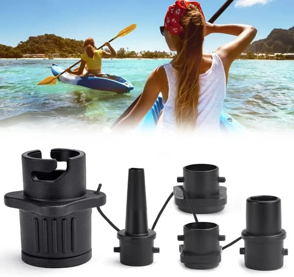 Oppustelig båd SUP pumpe adapter luft pumpe konverter og kite/Boston ventil standard konventionel luft pumpe multifunktionel luft ventil adapter eger 