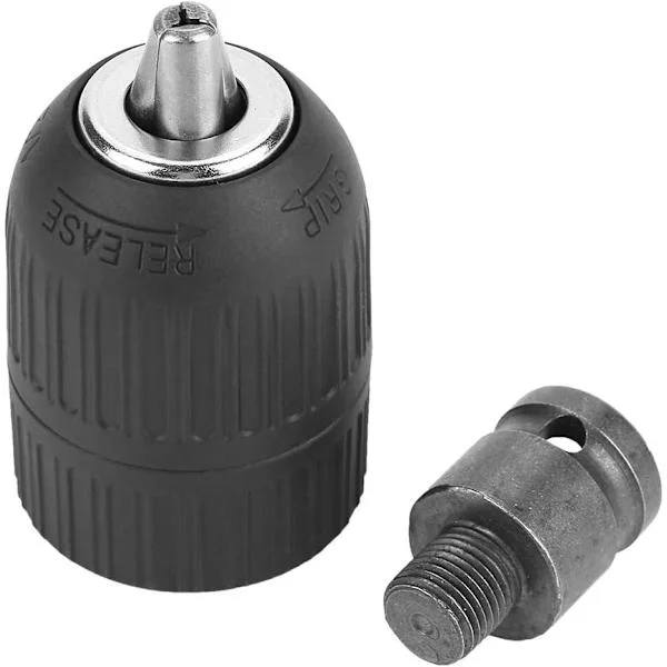 1/2 Chuck Adapter, Borrchuck, 2-13mm 1/2 "-20UNF Nyckellös Borrchuck med 1/2 " Chuck Adapter för Konvertering av Slagnyckel