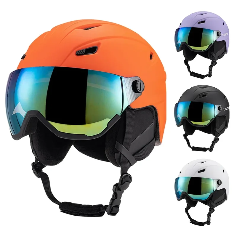 AliExpress - LIXADA Integrierter Skihelm für Herren und Damen, Snowboardhelm mit abnehmbarer Visierbrille, Snowboardbekleidung für Herren und Damen