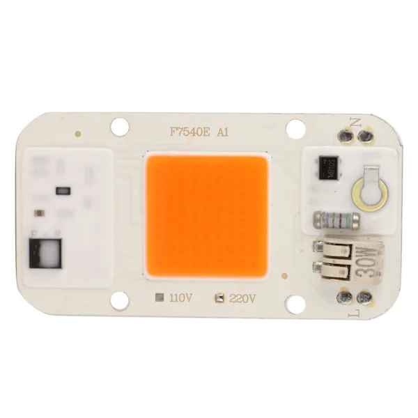 30W 220V Högtryck Fri Driv LED-Chip Integrerad Lamp Pärla Fullspektrum Växtljus