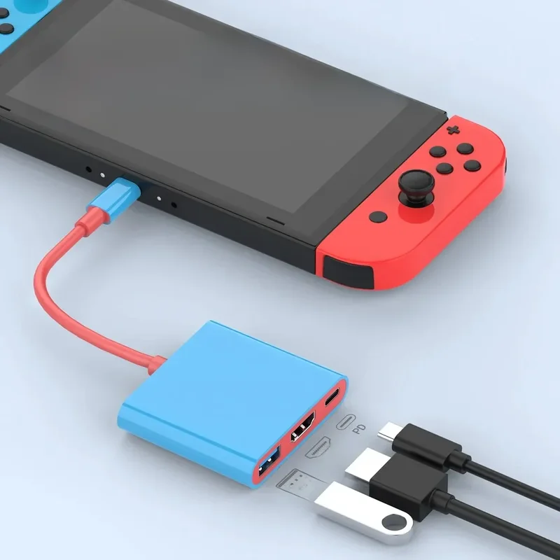 AliExpress - Station d'accueil TV Switch Portable 3 en 1, Hub de jeu USB-C avec HDMI 4K, USB3.0(5Gbps), Ports PD 100W pour Switch/OLED Mac Pro/Air