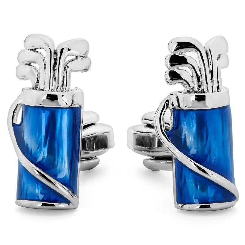 Meraklis | Gemelos Set Golf Plateado y Azul for Men