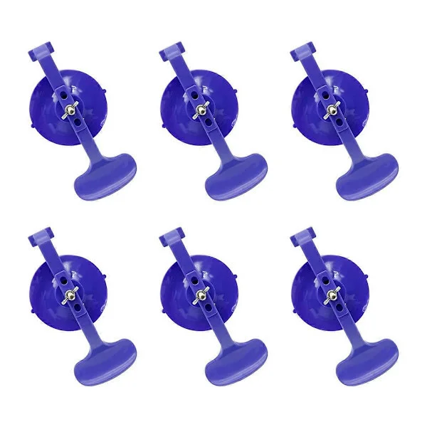 6PC Sugkoppsklämma Set, Klassklämma Kit för Bil Cabriolet Glas Vindruta Topp Reparation Limning