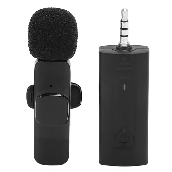 Trådløs Lavalier-mikrofon Profesjonell Plug Play Støyreduksjon Mini Lapel Mic Live Streaming Opptak
