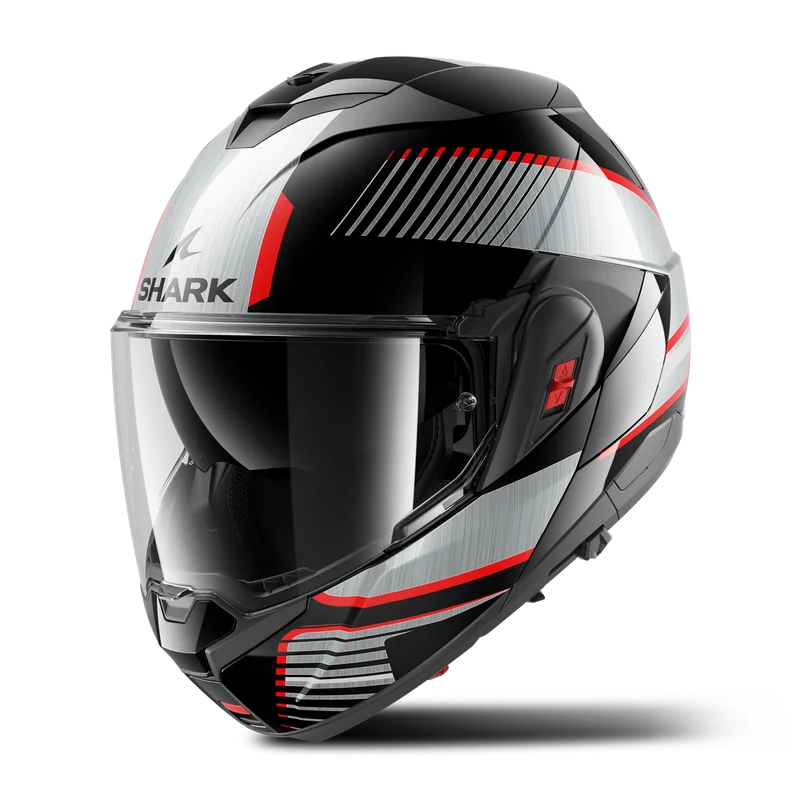 Casco Modular Shark OXO Negro/Plateado XL