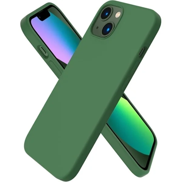 iPhone 13-deksel, flytende silikondeksel til 6,1-tommers iPhone 13, ultratynt deksel, støtsikkert beskyttende mykt deksel med full dekning Kløver 