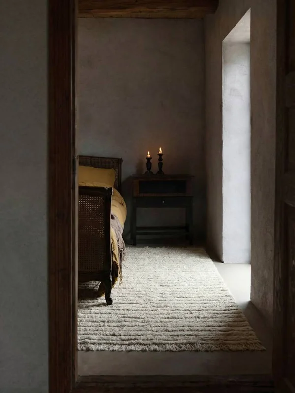 Pestävä Lasten Matto Raidalliset Francisca Valkoinen Oeko-Tex Matto
