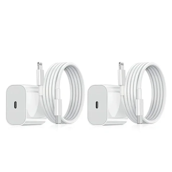 iPhone Lader - Hurtiglader - Adapter + Kabel 20W USB-C