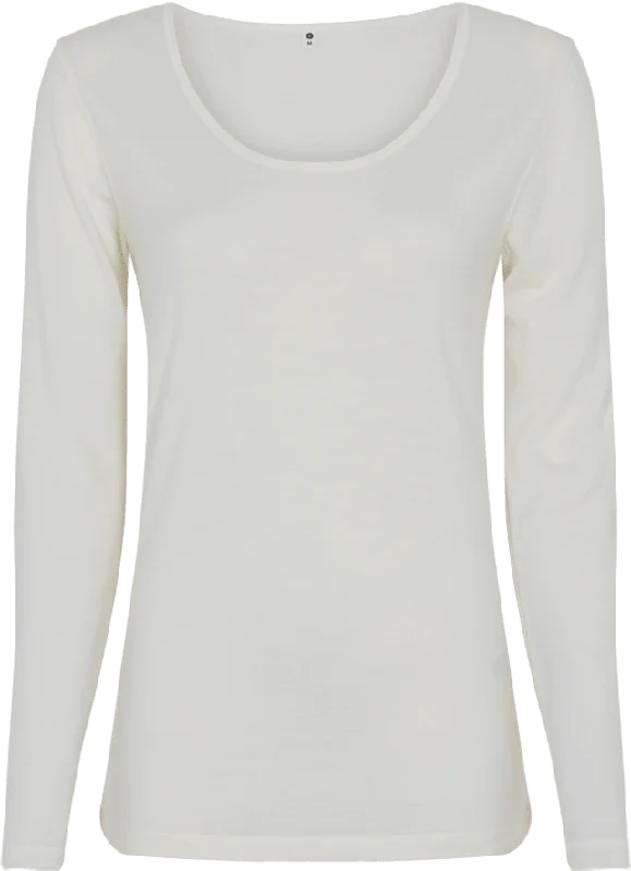 JBS of Denmark Ekologisk Ull, Långärmad T-shirt, Ivory T-shirts & toppar Dam Beige XL