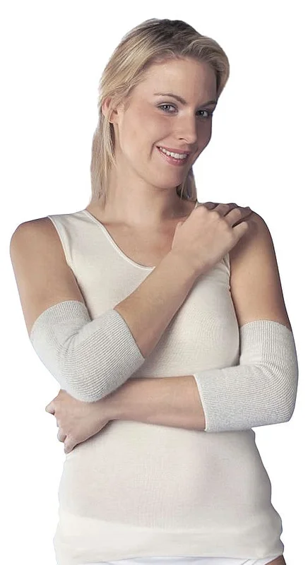 Peters Angora Albuevarmer Beige XL, Tøj & Bolig, Vintertøj, Skiundertøj