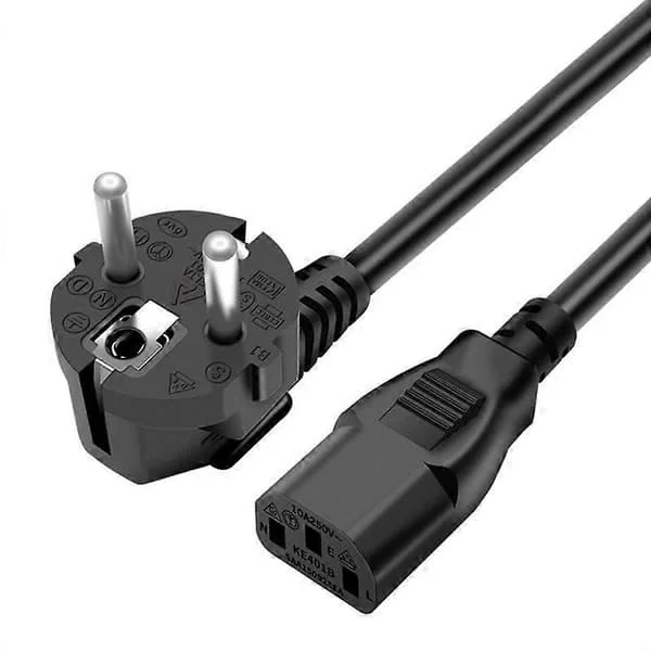 3m 3*0.75 SQMM EU Power Cable 3 Square Pin Pure Copper Kettle Power Adapter (VDE)