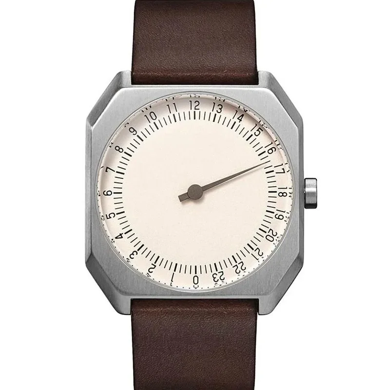 AliExpress - Montre pour homme SKU, style rétro, mouvement à quartz suisse, design 24 heures, montre vintage pour homme, luxe, mode masculine, haute 