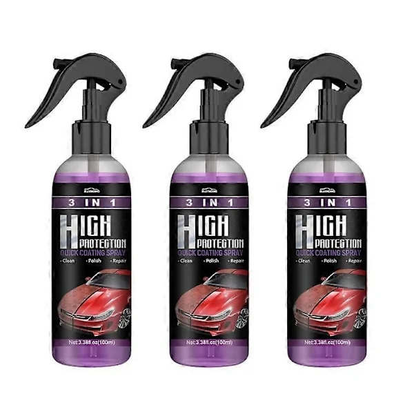 1-3 STK 100 ml Bil Keramisk Coating Spray 100 ml Auto Nano Keramisk Coating Poleringsspray Voks Høj Beskyttelse Bil Lak Ridse Reparation[YJD]