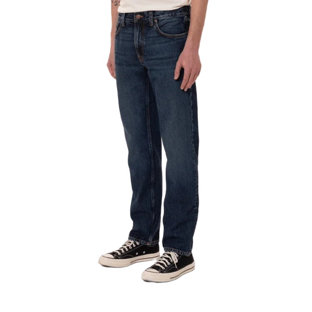 Nudie Jeans Gritty Jackson Blue Soil Herr Blå W33/L30