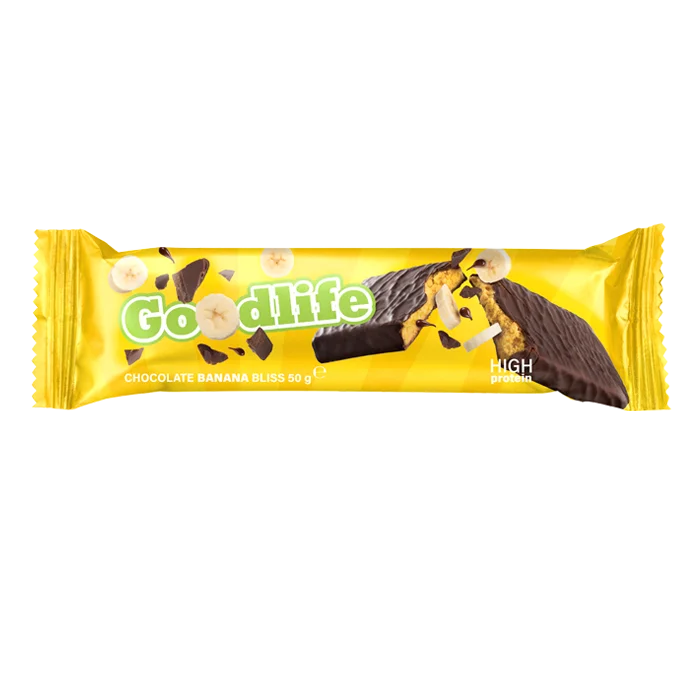 Proteinbars Goodlife Proteinbar 50 g, Chocolate Banana Bliss - Bodyman.dk
