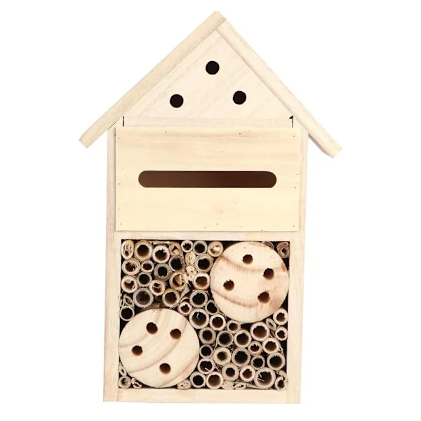 Trädgård Utomhus Trä Insekt Bi Hus Trä Bugg Rum Skydd Bo Box Dekoration (B Typ)