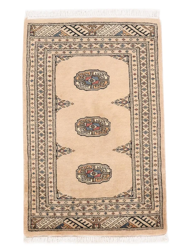 63X97 Alfombra Pakistan Bukara 3Ply Oriental Naranja/Marrón (Lana, ) Carpetvista