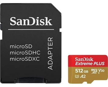 SanDisk Extreme MicroSD 512GB - 512 GB microSDXC Extreme minneskort