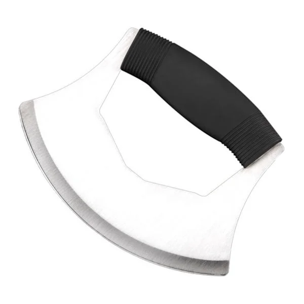 Stainless Steel Pizza Cutter with Protective Cover Ergonomic Non-Slip Handle Rocker Cutter