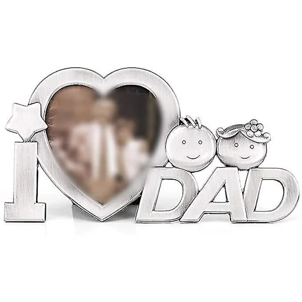 Elsker pappa foto ramme bursdagsgave metall ramme