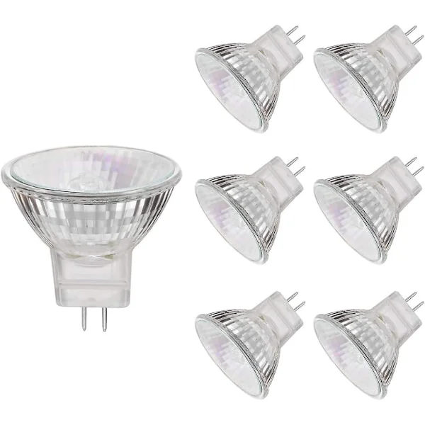 MR11 Halogen Spotlights, 20W 12V MR11 GU4 Halogen Spotlights, Varmvit, 6-pack-AD10-