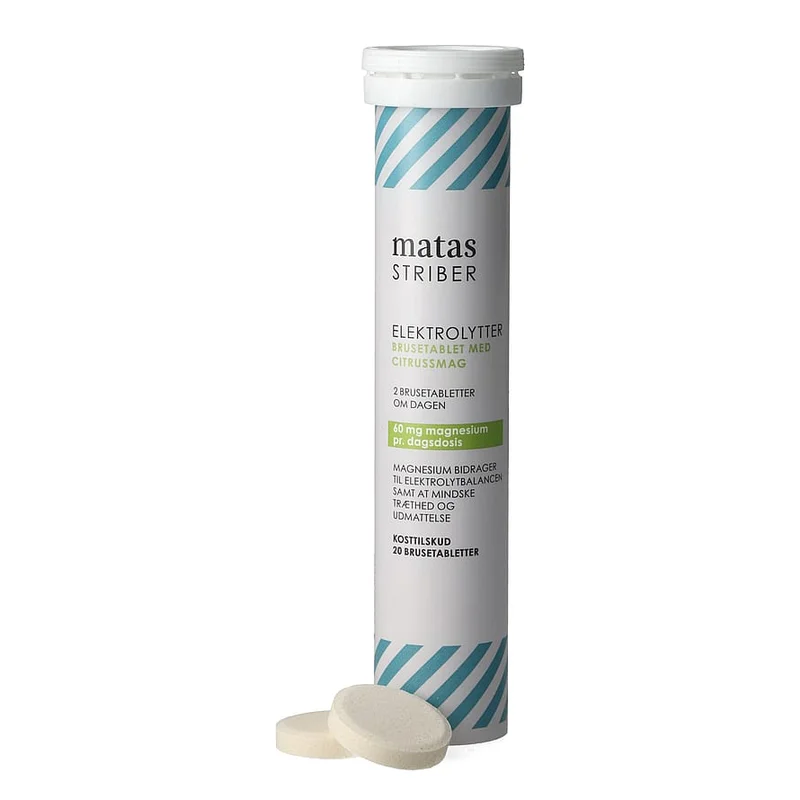 3 for 100 kr., Matas Striber Elektrolytter Citrus 20 stk, Sport & Velvære, Protein & Energi, Elektrolytter