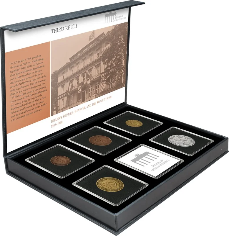 Det Tyske Rige 1935-1940 - Tysklands historie og valuta - 5 mønter