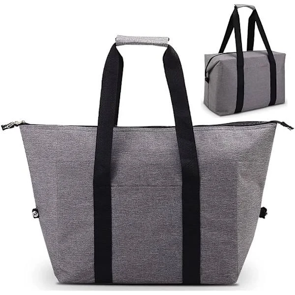 20L kylväska hopfällbar, shoppingväska picknickväska kylväska med isolering, kylväska kylväska för camping, picknick,