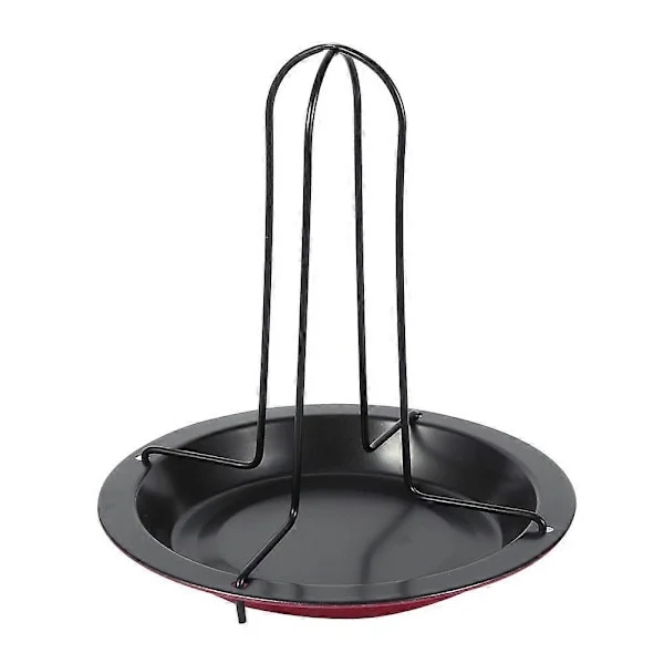Non-stick Vertikalt Kyckling Grillställ Med Panna Rosta BBQ Party Stekplåt