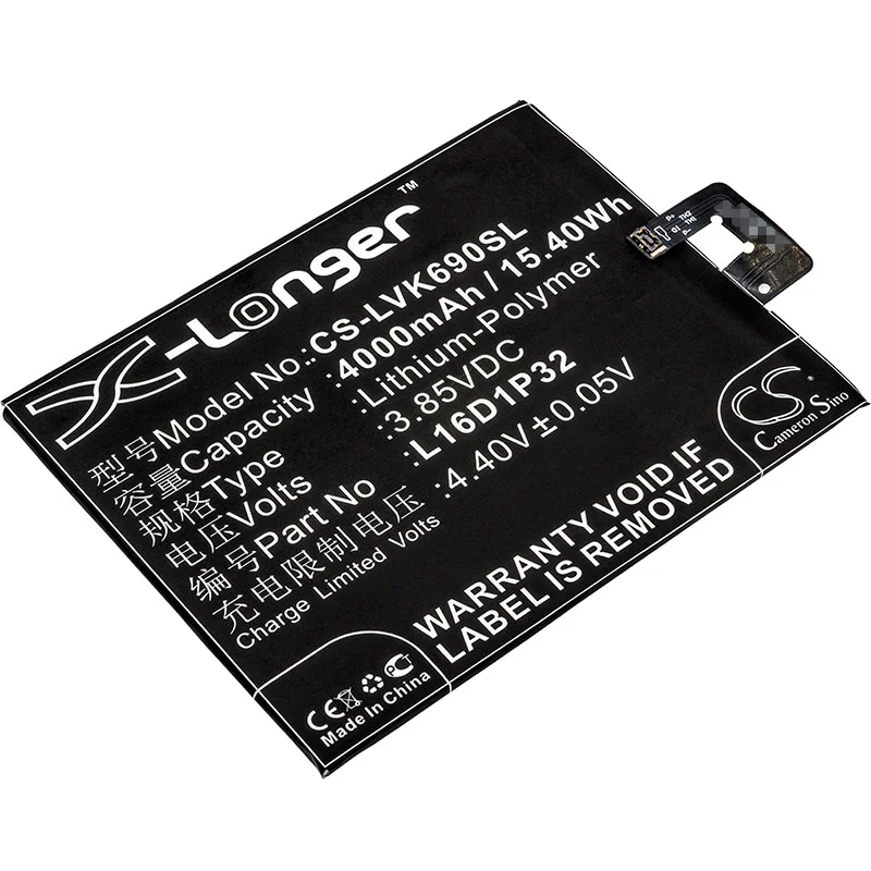 Batteri for SmartPhone, Mobil for Lenovo PB2-690N, Phab 2, Phab 2 Pro og andre.