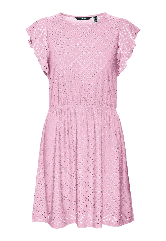 Vero Moda Girls Tassa Frill Dress Klänningar Dam Rosa 158