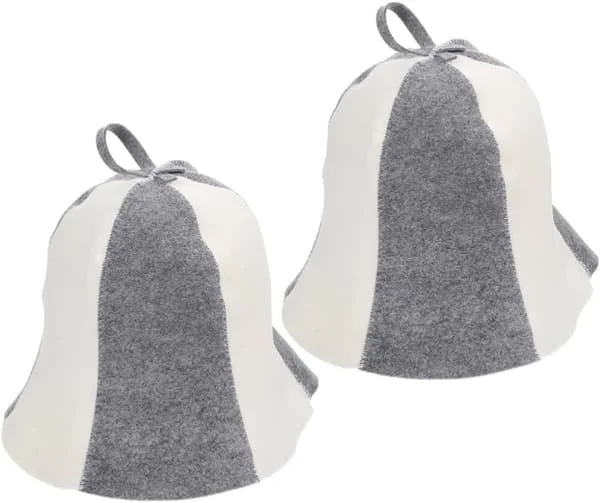 2 stk Ukraina Badstuehatt Badstue Vaporarium Hatt Ullfilt Badstuehatt for Kvinner Menn