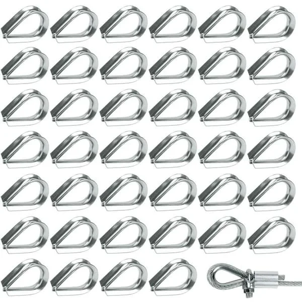 50 stk M2 wirelås av 304 rustfritt stål wireklemme for 2mm wire