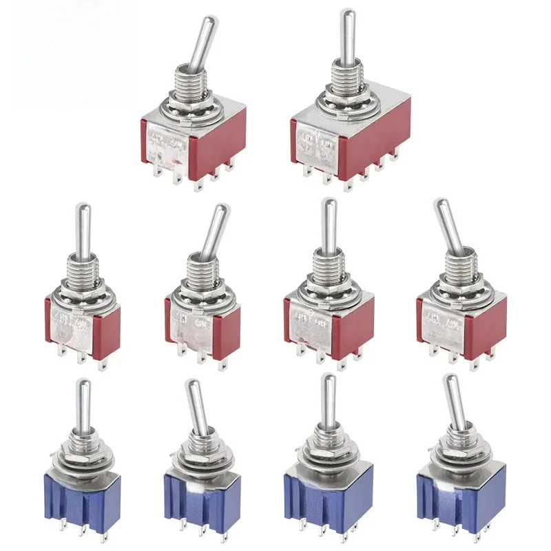 AliExpress - ON-OFF-ON ON-ON 3/6/9/12PIN 2/3 Position Mini Verrouillage Joli Interdit AC 125V/snap250 V/3A MTS-102 MTS-103 MTS-202 MTS-203