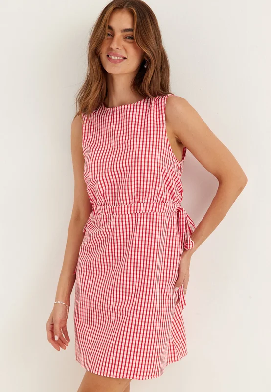 VERO MODA-Vmcamilla Sl Short Dress - Ruutumekko