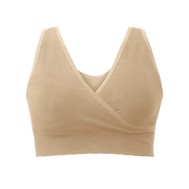 momkind Crossover Bra Sand S/M, Børn & Forældre, Ammetøj, Amme-bh'er