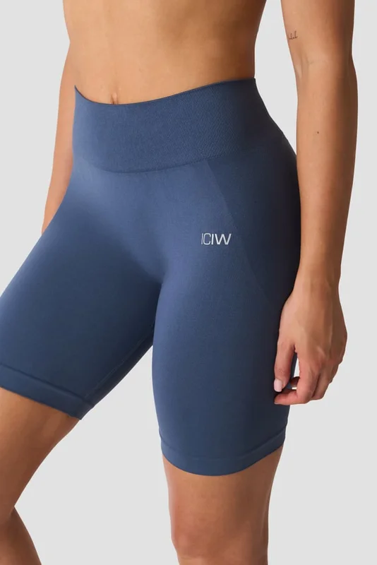 ICANIWILL - Smooth Seamless Biker Shorts Dusty Twilight Blue- Shorts - Dames - sportkleding van ICIW