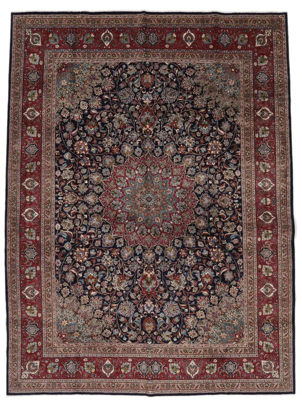 Orientalisk Kashmar Matta 296X392 Svart/Brun Stor Ull