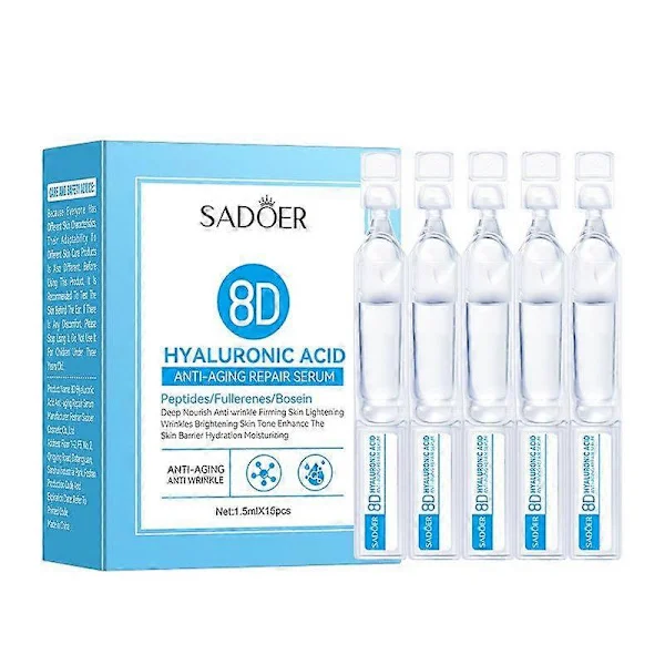 Hyaluronsyre Serum Microneedling Serum For Ansikt, Hyaluronsyre Anti-aldringsreparasjonsserum, Ceramide Ampoule Serum med Hyaluronsyre