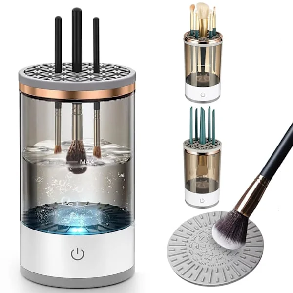 Automatic Makeup Brush Cleaner Electric Makeup Brush Cleaning Machine Makeup Brush Cleaning Tool Good Gift for Mom, Wife
