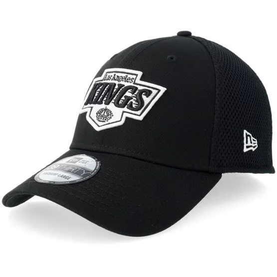 New Era - NHL Schwarz flexfit Cap - Los Angeles Kings 39THIRTY Eg Neo Black/White Mesh Stretch Fit @ Hatstore