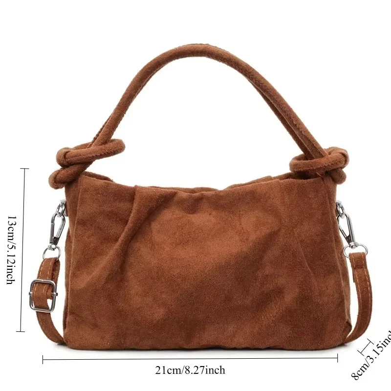 AliExpress - Sac bandoulière rétro en suède pour femme, sac à main tendance avec poignée, décontracté, confortable et polyvalent, sac à bandoulière 